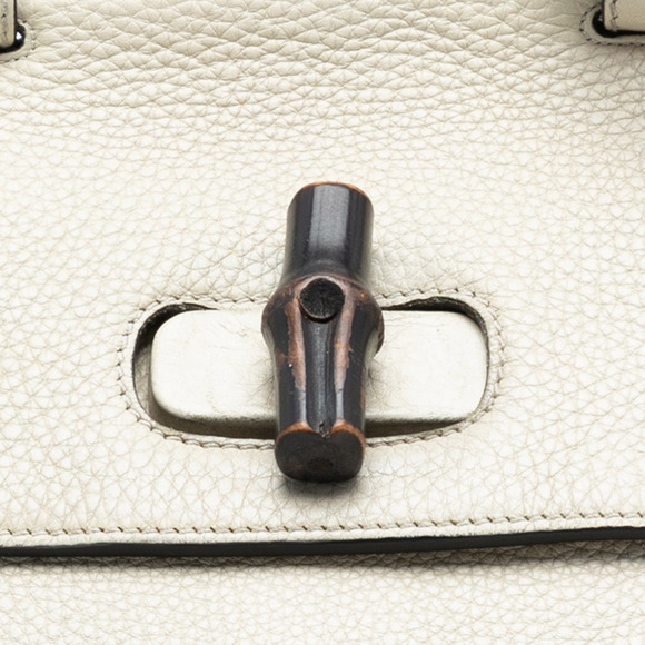 Pre-Loved Gucci Medium Leather Bamboo Daily Satchel - Picture 6 of 7